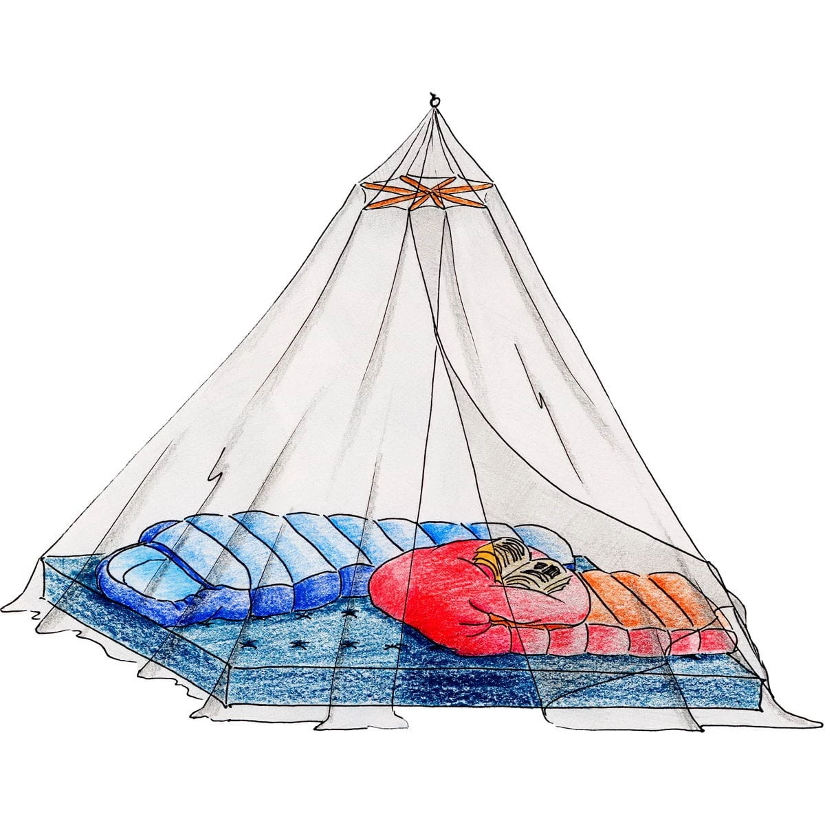 Basic Nature Moskitonetz Klassik Baldachin 225 1 Basic Nature Moskitonetz Klassik Baldachin 225