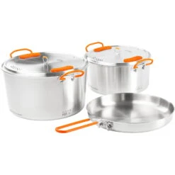 GSI Galcier Stainless Base Camper Large Set - Kochset