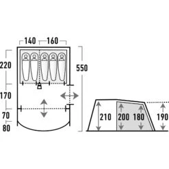 Titelseite -CampTraum Verkäufe high peak garda 5 0 familienzelt light grey dark green hip 11823 9