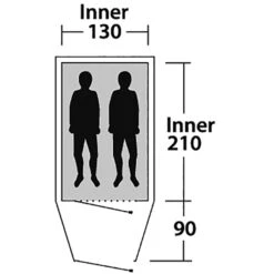 Outwell Earth 2 - Zwei-Personen-Tunnel-Zelt -CampTraum Verkäufe outwell earth 2 zwei personen tunnel zelt green grey rl 150170 2