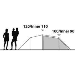 Outwell Earth 3 - Drei-Personen-Tunnel-Zelt -CampTraum Verkäufe outwell earth 3 drei personen tunnel zelt green grey rl 150171 3