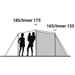 Outwell Earth 5 - Fünf-Personen-Tunnel-Zelt -CampTraum Verkäufe outwell earth 5 fuenf personen tunnel zelt green grey rl 150173 2