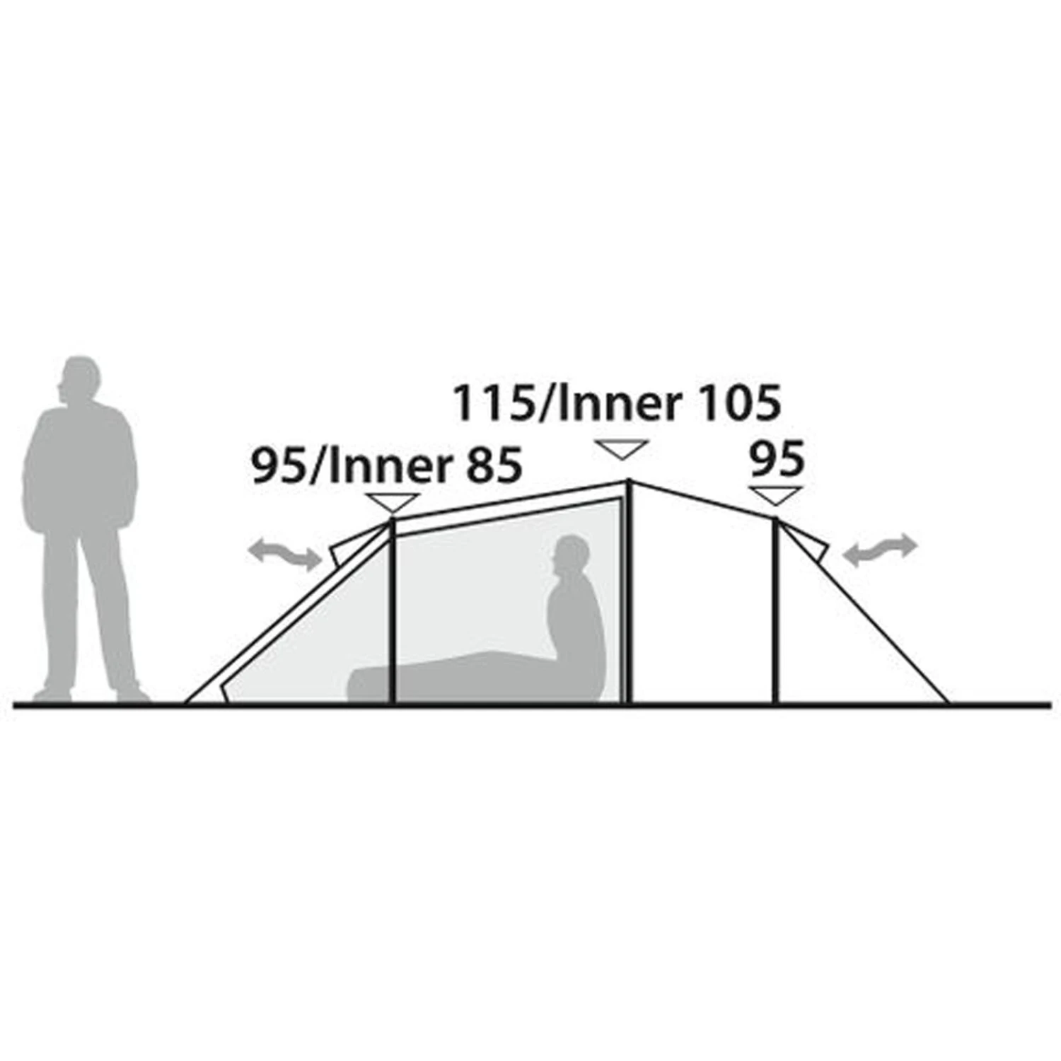 Robens Voyager 3EX - Drei-Personen-Tunnelzelt 4 Robens Voyager 3EX - Drei-Personen-Tunnelzelt – Bild 4
