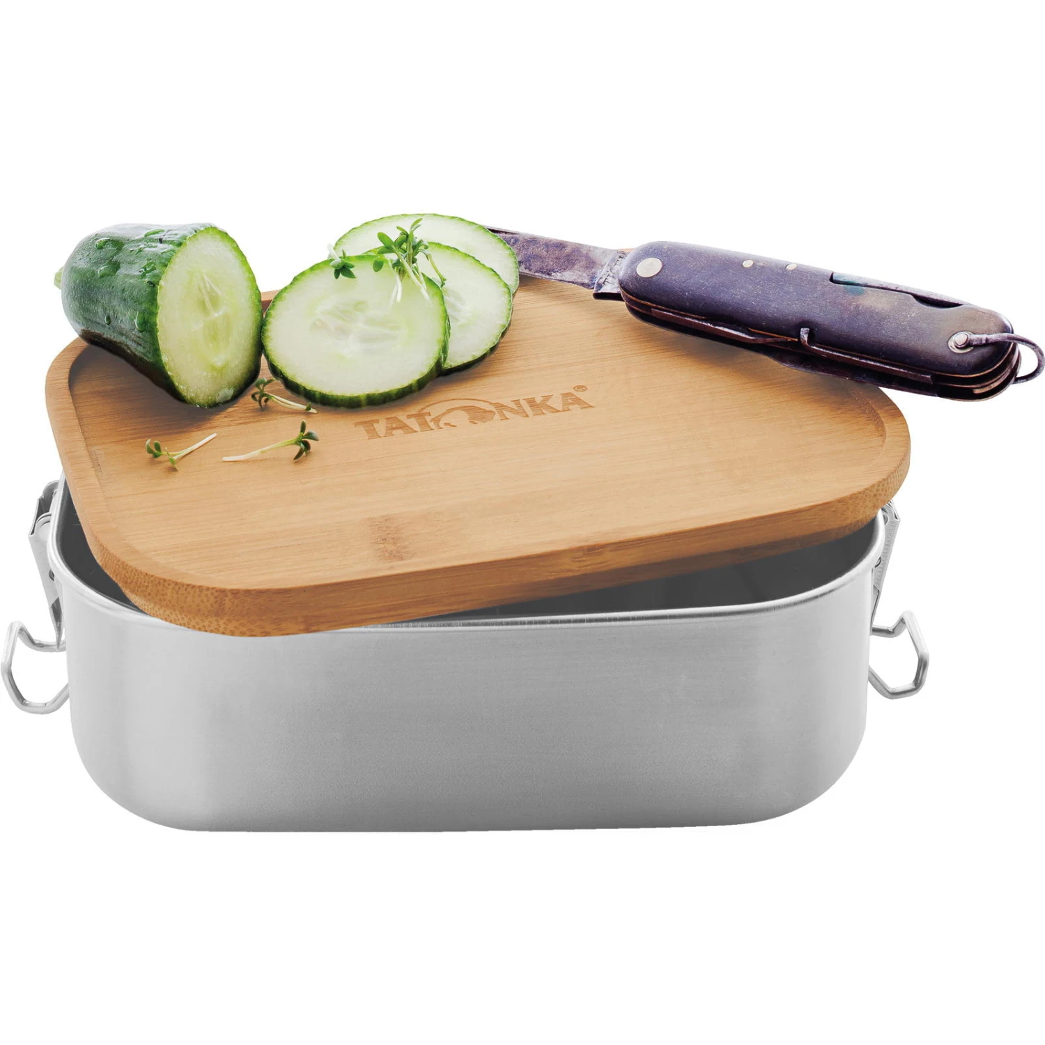 Tatonka Lunch Box I Bamboo 800 Ml - Edelstahl-Proviantdose 3 Tatonka Lunch Box I Bamboo 800 Ml - Edelstahl-Proviantdose – Bild 3