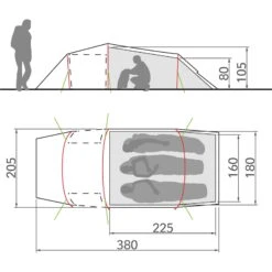 VAUDE Arco XT 3P - Drei-Personen-Tunnelzelt -CampTraum Verkäufe vaude arco xt 3p drei personen tunnelzelt 12258 4590 5