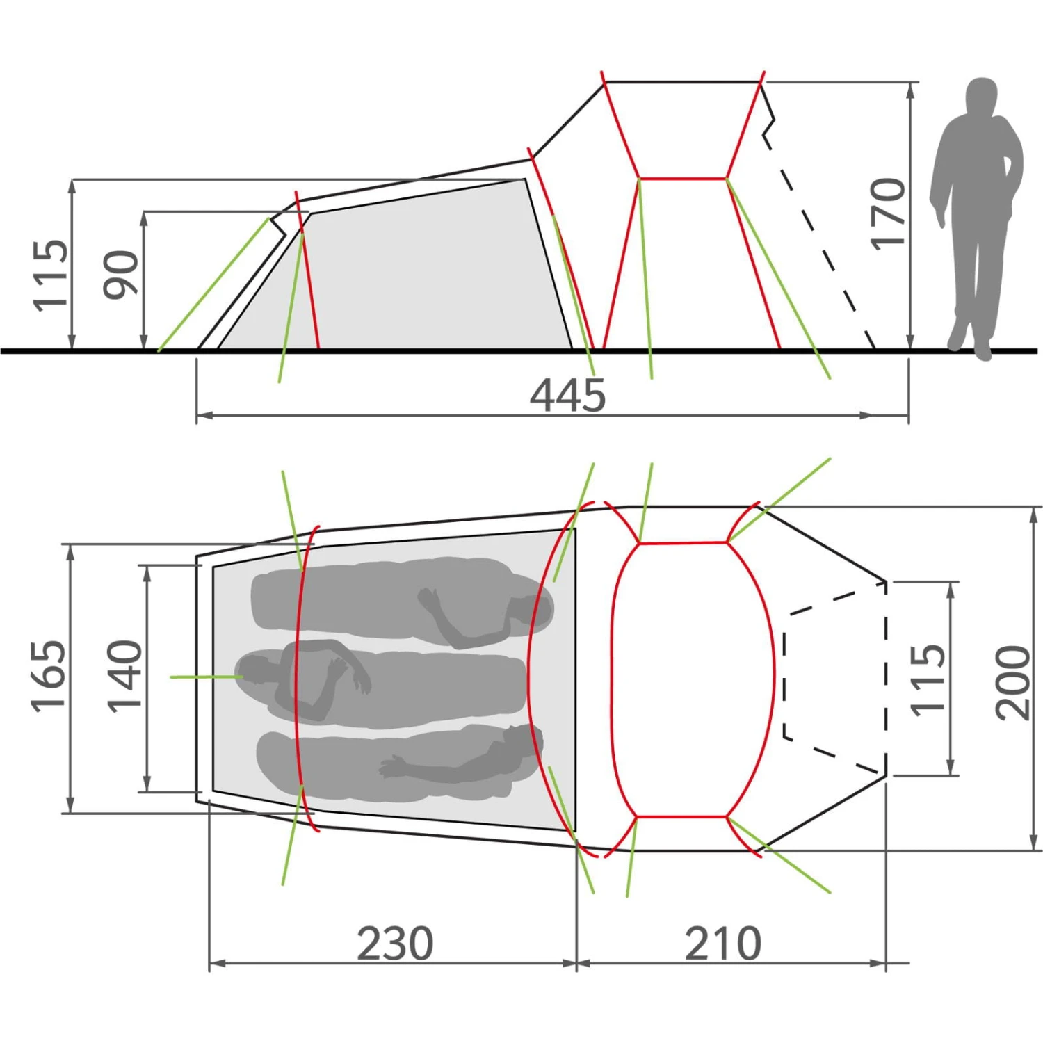 VAUDE Chapel L XT 3P - 3-Seasons Zelt 6 VAUDE Chapel L XT 3P - 3-Seasons Zelt – Bild 6