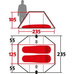 Wechsel Pioneer Zero-G - 2-Personen-Zelt -CampTraum Verkäufe wechsel pioneer zero g 2 personen zelt green wec 231054 2